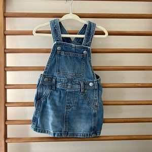 Old Navy overall dress EUC 12-18mo